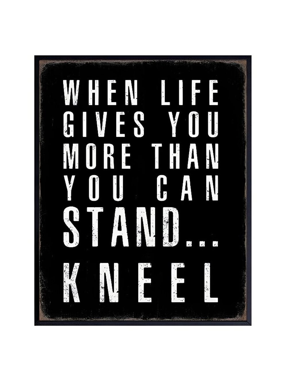 masculine Christianity Religious Wall Art - Motivational poster 8x10